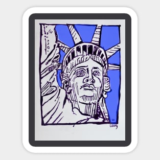 Lady Liberty Sticker